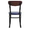 Flash Furniture Blue Vinyl Seat Dining Chair with Walnut Wood Back XU-DG6V5BLV-WAL-GG - alternate 4
